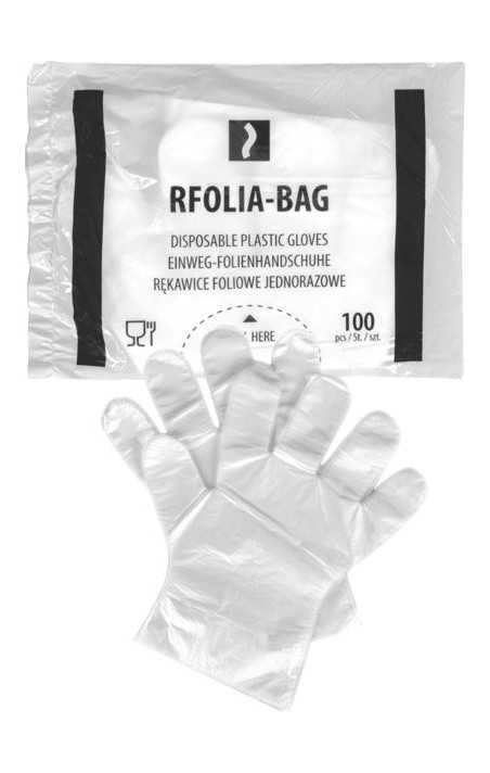 RĘKAWICE FOLIOWE JEDNORAZOWE - RFOLIA-BAG