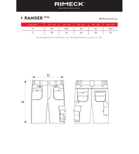 SZORTY ROBOCZE MĘSKIE - RANGER-W06