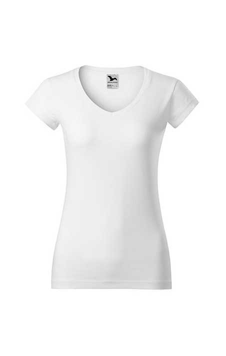 T-SHIRT DAMSKI FIT V-NECK-162