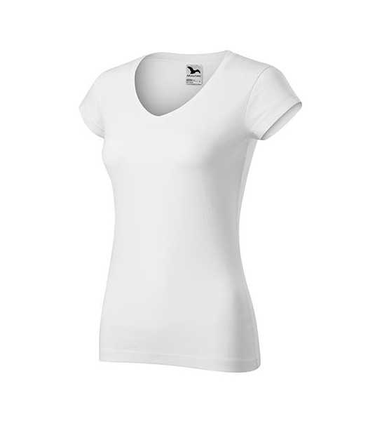 T-SHIRT DAMSKI FIT V-NECK-162
