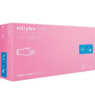 RĘKAWICE NITRYLOWE 8% VAT - RMM-NITPINK