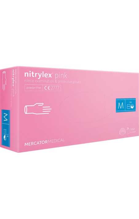 RĘKAWICE NITRYLOWE 8% VAT - RMM-NITPINK