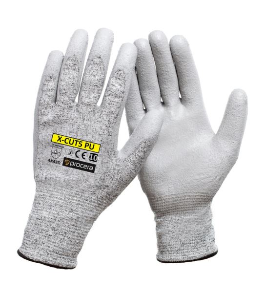 RĘKAWICE OCHRONNE ANTYPRZECIĘCIOWE X-CUT5 PU