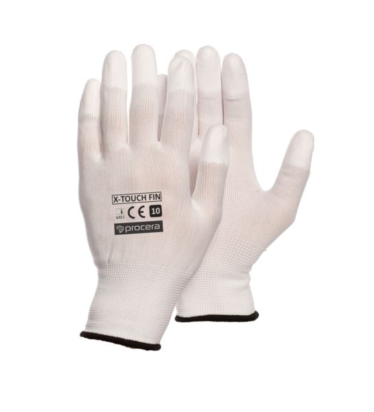RĘKAWICE OCHRONNE POWLEKANE PU X-TOUCH FIN
