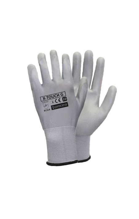RĘKAWICE OCHRONNE POWLEKANE PU X-TOUCH GREY