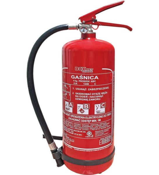 GAŚNICA PROSZKOWA 4 KG - BX-GP-4XABC-O