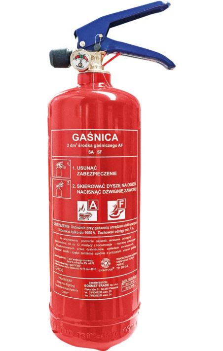 GAŚNICA PIANOWA, GASTRONOMICZNA 2 L - BX-GWP-2XAF