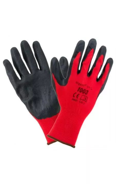 RĘKAWICE 1003 POLIESTER LATEX - URGENT