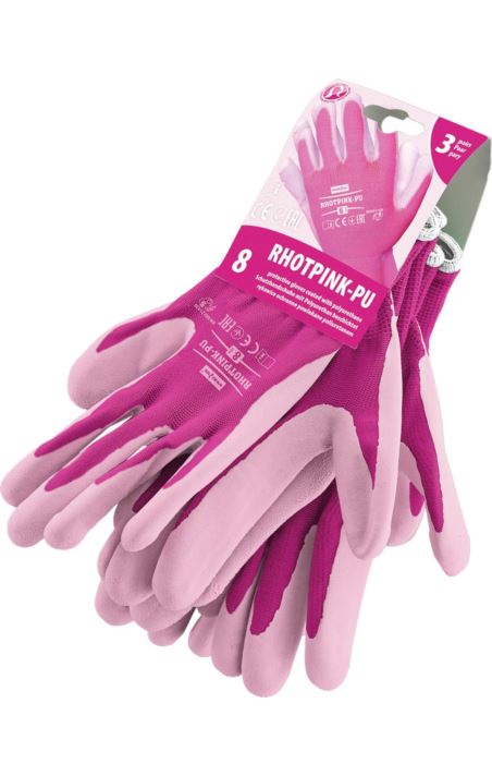 RĘKAWICE OCHRONNE - RHOTPINK-PU