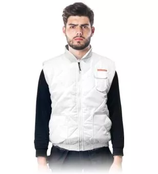 BEZRĘKAWNIK OCHRONNY OCIEPLANY - VMO-WHITE