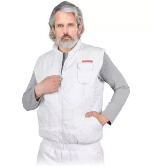 BEZRĘKAWNIK OCHRONNY OCIEPLANY - VMO-WHITE 2
