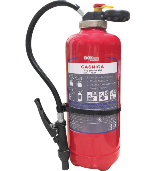 GAŚNICA PROSZKOWA 6 KG - BX-GP-6XABC-N