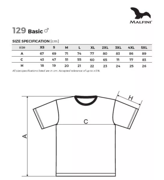 T-SHIRT MĘSKI BASIC-129