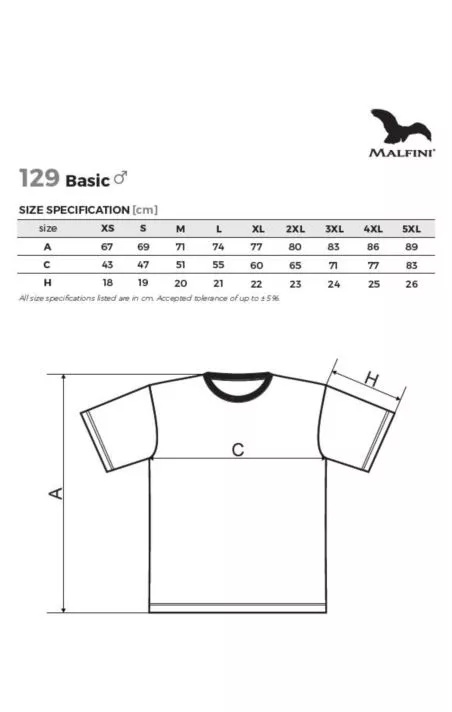 T-SHIRT MĘSKI BASIC-129