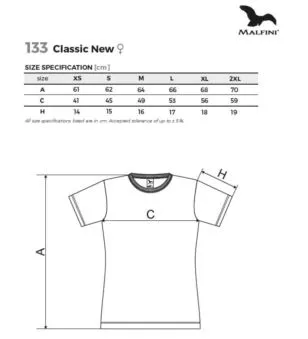 T-SHIRT DAMSKI CLASSIC NEW-133 2