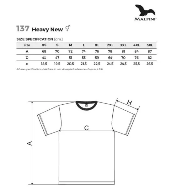 T-SHIRT UNISEX HEAVY NEW-137