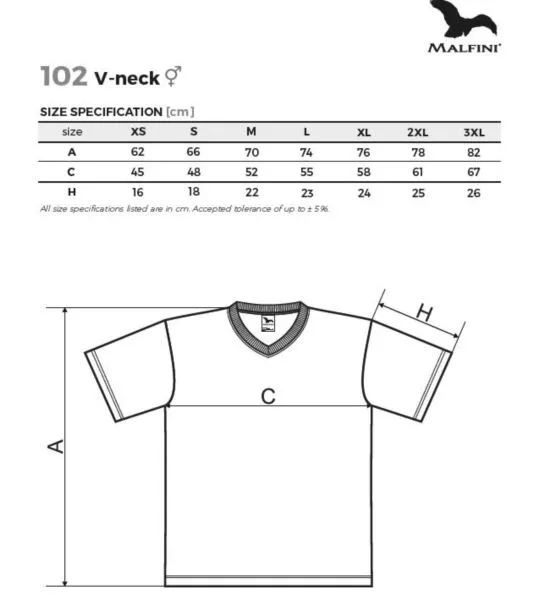T-SHIRT UNISEX V-NECK-102