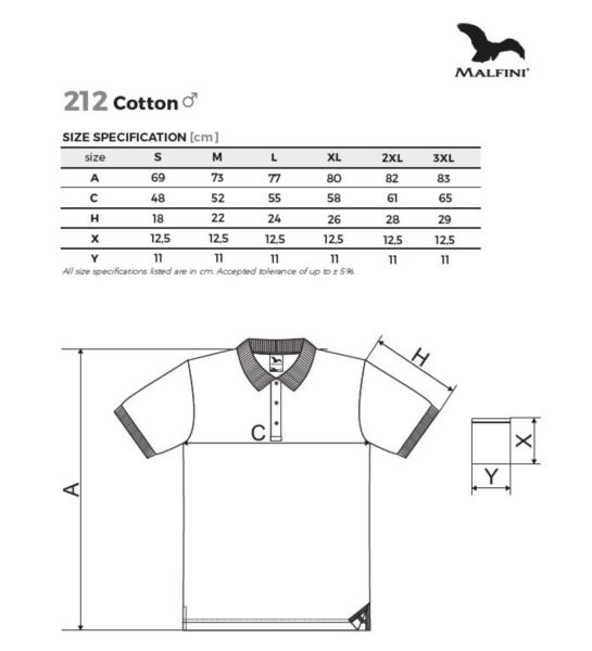 KOSZULKA POLO MĘSKA COTTON-212