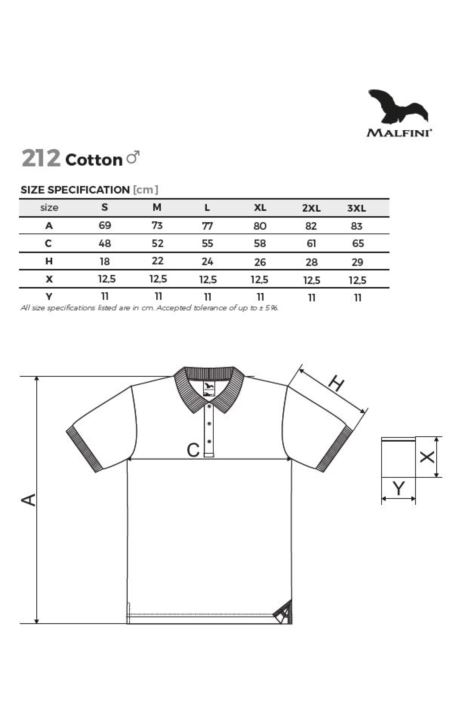 KOSZULKA POLO MĘSKA COTTON-212