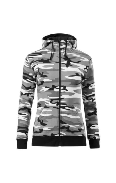 BLUZA DAMSKA CAMO ZIPPER-C20