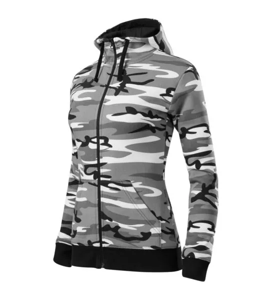 BLUZA DAMSKA CAMO ZIPPER-C20
