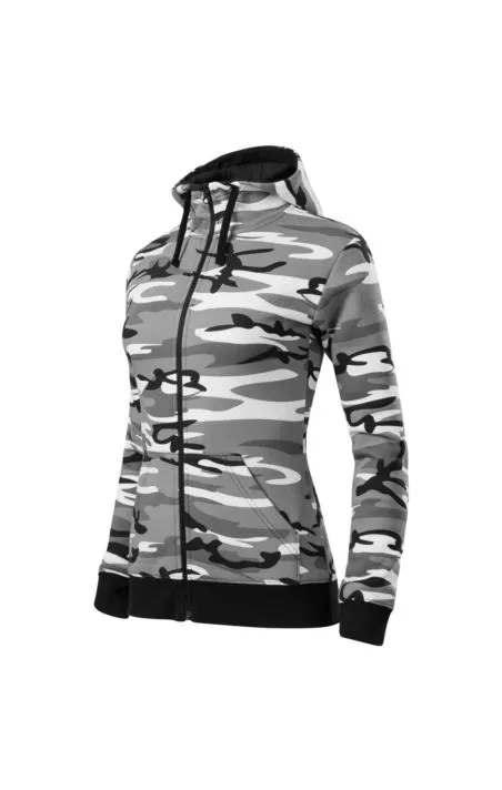 BLUZA DAMSKA CAMO ZIPPER-C20