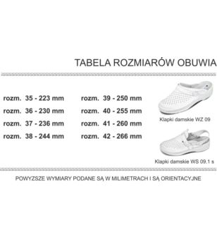 KLAPKI DAMSKIE WZ 09 BIAŁY 2