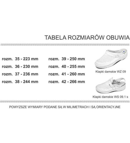 KLAPKI DAMSKIE WZ 09 BIAŁY