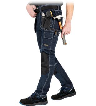 SPODNIE OCHRONNE DO PASA - JEANS415-T