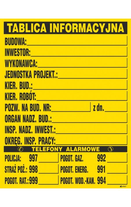 ZNAK BEZPIECZEŃSTWA - Z-TB1