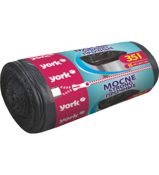 WORKI NA ŚMIECI MOCNE 35L / 15 SZT - YWORMOC35L