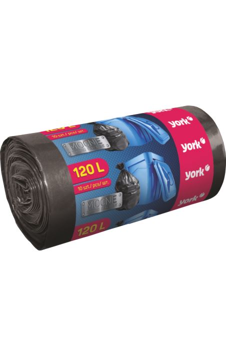 WORKI NA ŚMIECI MOCNE 120L / 10 SZT - YWORMOC120L