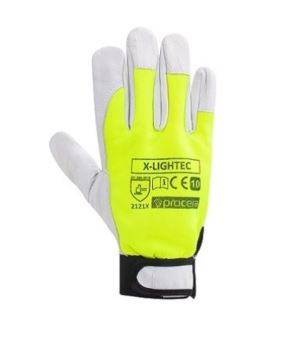 RĘKAWICE OCHRONNE WZMOCNIONE KOZIĄ SKÓRĄ X-LIGHTEC 2