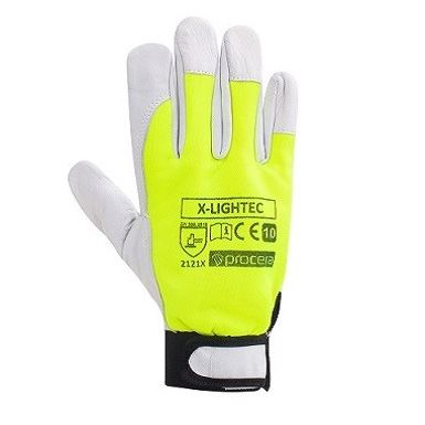 RĘKAWICE OCHRONNE WZMOCNIONE KOZIĄ SKÓRĄ X-LIGHTEC