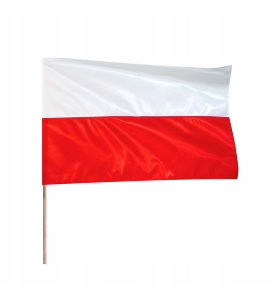 FLAGA POLSKI Z DRZEWCEM