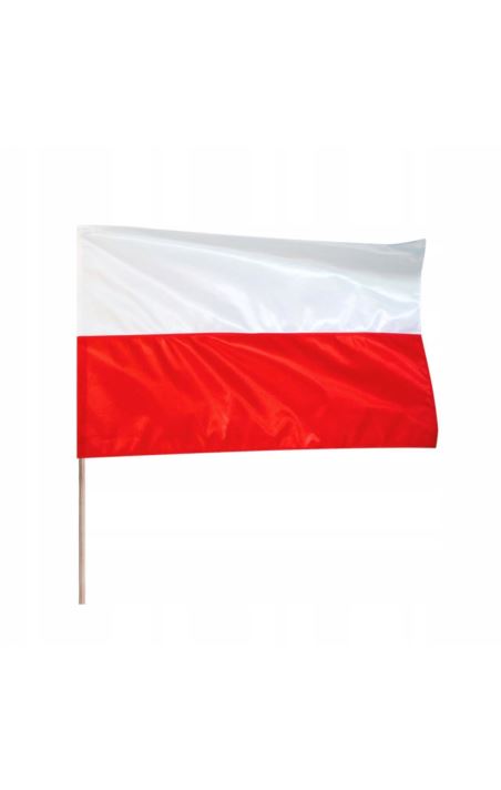 FLAGA POLSKI Z DRZEWCEM