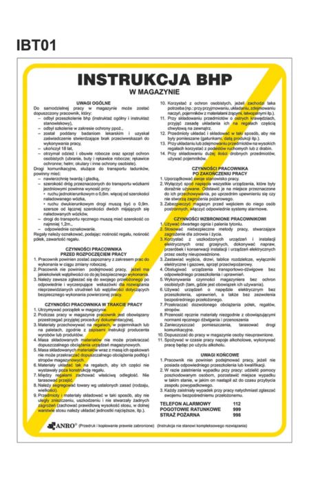 ZNAK BEZPIECZEŃSTWA - Z-IBT01