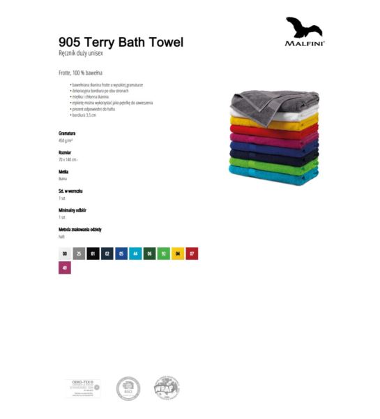 RĘCZNIK - TERRY BATH TOWEL 905