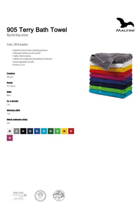 RĘCZNIK - TERRY BATH TOWEL 905