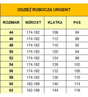 Spodnie do pasa URG 751 OCIEPLANE 2