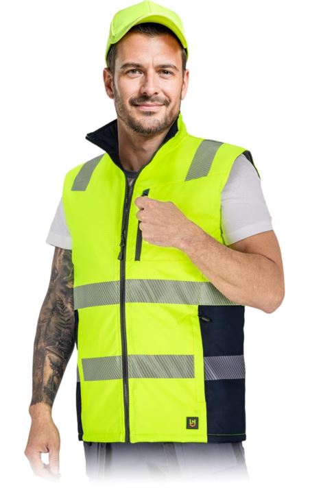 BEZRĘKAWNIK OCHRONNY OCIEPLANY - LH-LASER