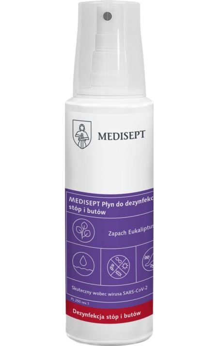 PŁYN DO DEZYNFEKCJI STÓP I BUTÓW 8% VAT - MED-FOOTDIS