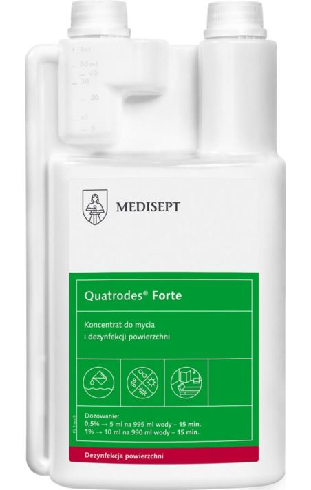 KONCENTRAT DO MYCIA I DEZYNFEKCJI POWIER - MED-QUATROFORTE
