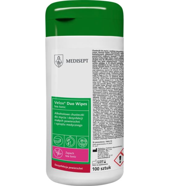 CHUSTECZKI DO DEZYNFEKCJI 8% VAT - MED-VELDUOWIP-P