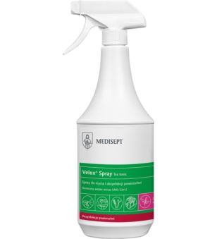 SPRAY DO MYCIA I DEZYNFEKCJI POWIERZCHNI - MED-VELSPRAY