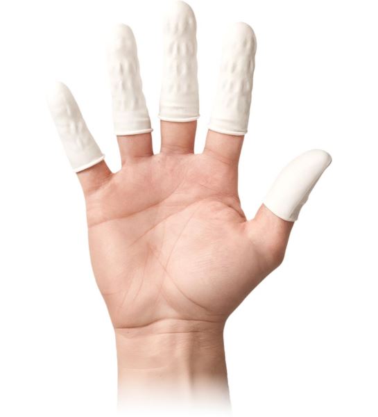 LATEKSOWE NAKŁADKI NA PALCE - FINGER-LAT-AS