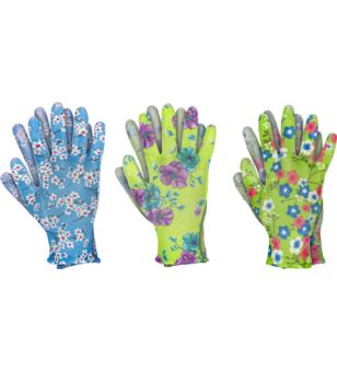 RĘKAWICE OCHRONNE FLORI-PU J-753-357 - J-FLORI-PU
