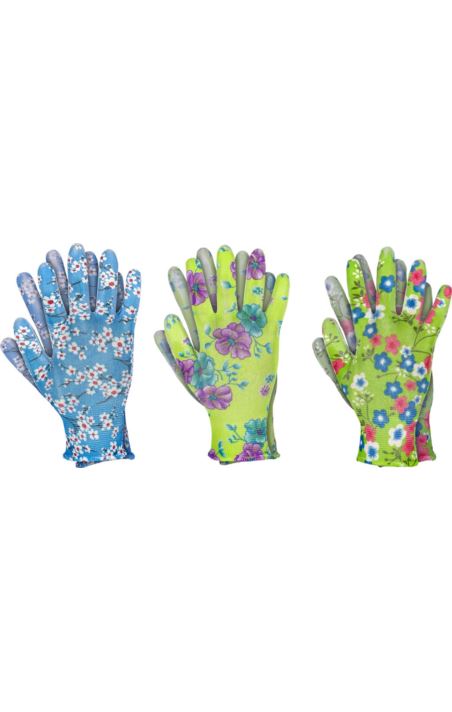 RĘKAWICE OCHRONNE FLORI-PU J-753-357 - J-FLORI-PU