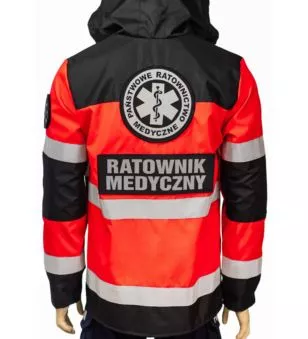 KURTKA RATOWNICZA FLUORESCENCYJNA PANSTWOWE RATOWNICTWO MEDYCZNE 2