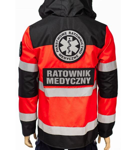 KURTKA RATOWNICZA FLUORESCENCYJNA RATOWNICTWO MEDYCZNE